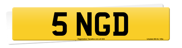 Registration number 5 NGD